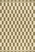 Kai Wool Checkerboard Rug in Olive Green