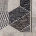 Kaleidoscope Area Rug for Indoor and Outdoor Use Grey 138x200 cm