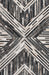 Kaleidoscope Grey Leather Area Rug 150x240 cm