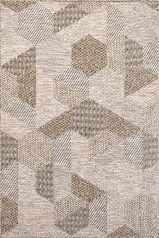 Kaleidoscope Indoor Outdoor Rug 120x180 Cm Tan