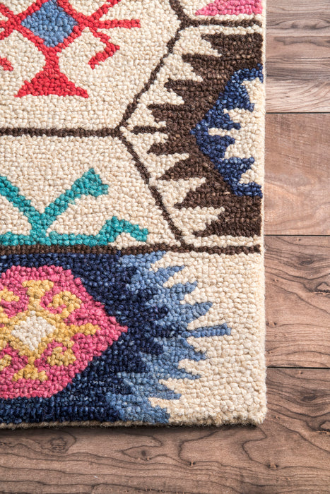 Kaleidoscope Wool Area Rug 120x180 cm