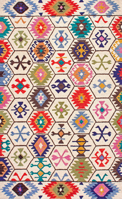 Kaleidoscope Wool Area Rug 120x180 cm
