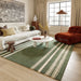 Kari Green Striped Wool Area Rug 160x230 cm