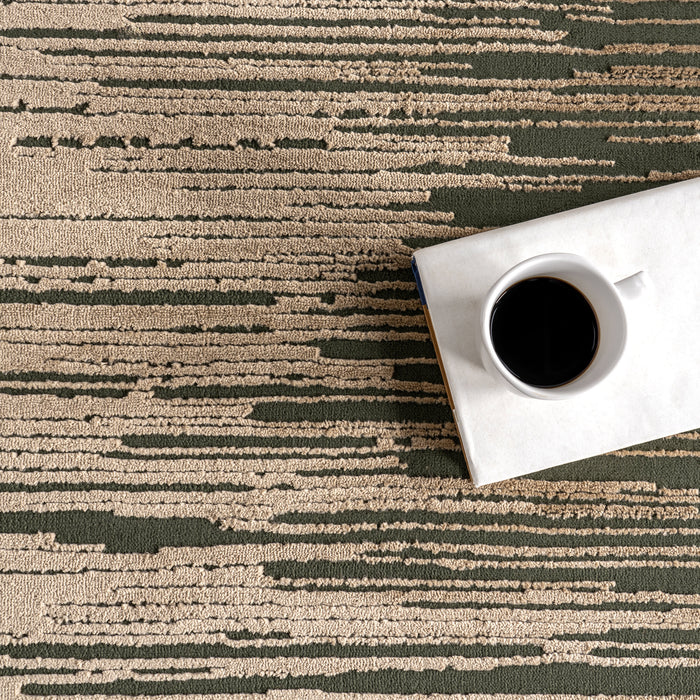 Karnali Nature-Inspired Washable Rug 150x240 cm Green