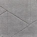 Kasbah KB2025 Modern Plain Geometric Hand-Carved Block Lines Wool Grey Rug