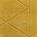 Kasbah KB2025 Modern Plain Geometric Hand-Carved Block Lines Wool Ochre Rug