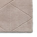 Kasbah KB2025 Modern Plain Geometric Hand-Carved Block Lines Wool Rose Rug