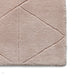 Kasbah KB2025 Modern Plain Geometric Hand-Carved Block Lines Wool Rose Rug