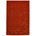 Kasbah KB2025 Modern Plain Geometric Hand-Carved Block Lines Wool Terracotta Rug