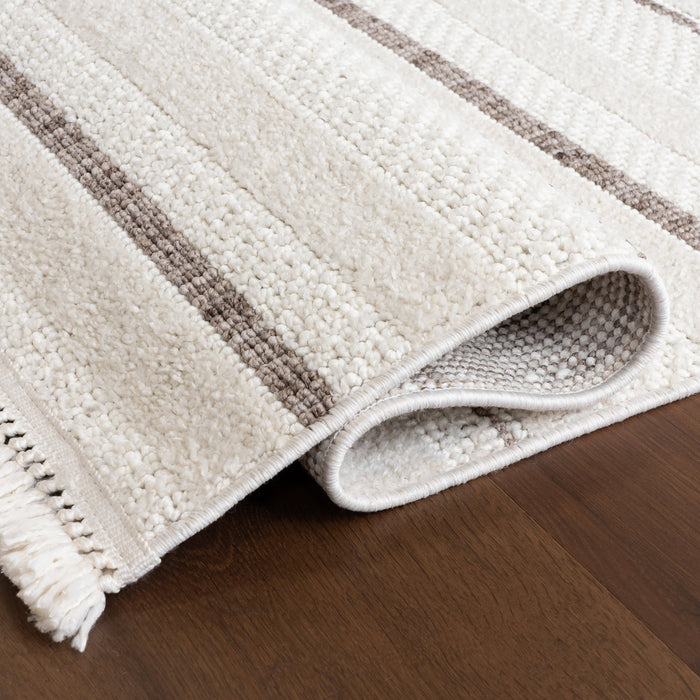 Katalina Beige Striped Area Rug 160x230 cm