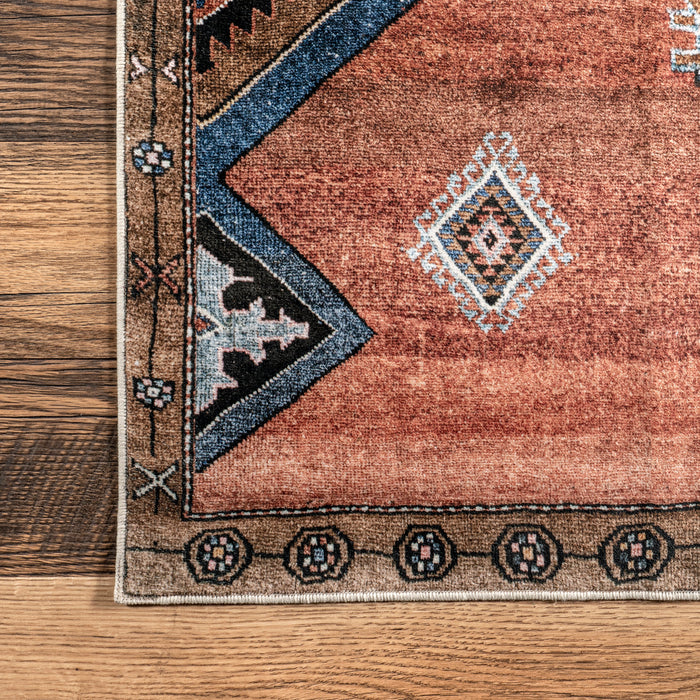 Katana Washable Area Rug 120x180 cm Rust
