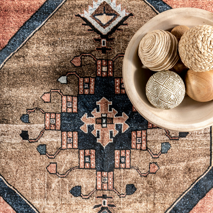 Katana Washable Area Rug 120x180 cm Rust