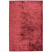 Katherine Carnaby Chrome Modern Designer Plain High-Density Heavyweight Hand-Woven Silky Smooth Shimmer Viscose Claret Red Rug