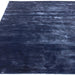 Katherine Carnaby Chrome Modern Designer Plain High-Density Heavyweight Hand-Woven Silky Smooth Shimmer Viscose Ink Blue Rug