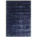 Katherine Carnaby Chrome Modern Designer Plain High-Density Heavyweight Hand-Woven Silky Smooth Shimmer Viscose Ink Blue Rug