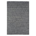 Katherine Carnaby Coast CD01 Modern Designer Plain Geometric Diamond Hand-Woven Textured Wool&Viscose Flatweave Charcoal Rug