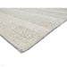 Katherine Carnaby Coast CS06 Modern Designer Plain Stripe Hand-Woven Textured Wool&Viscose Flatweave Cream Rug