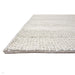 Katherine Carnaby Coast CS06 Modern Designer Plain Stripe Hand-Woven Textured Wool&Viscose Flatweave Cream Rug