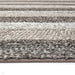 Katherine Carnaby Coast CS08 Modern Designer Plain Varied Stripe Hand-Woven Textured Wool&Viscose Flatweave Taupe Brown Rug