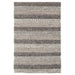 Katherine Carnaby Coast CS08 Modern Designer Plain Varied Stripe Hand-Woven Textured Wool&Viscose Flatweave Taupe Brown Rug