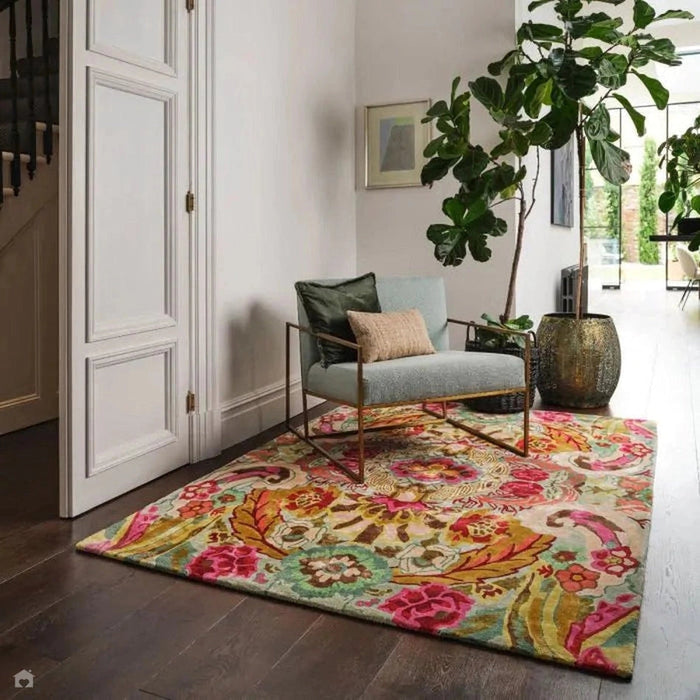 Katherine Carnaby Historia Multicolour/Green/Pink/Yellow/Cream Rug