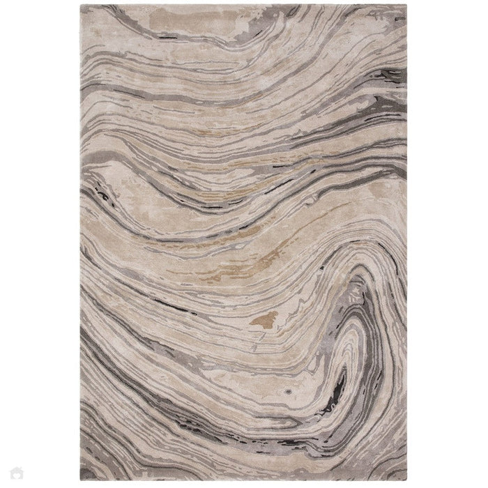 Katherine Carnaby Tuscany Champagne Marble Purple/Grey/Silver Rug