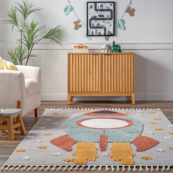 Kathryn Multicolor Kids Rug with Tassels 120 cm x 180 cm