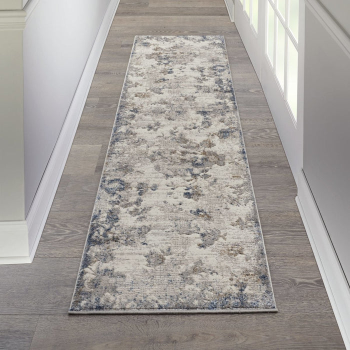 Kathy Ireland Royal Terrace KI40 Ivory / Grey Runner Rug