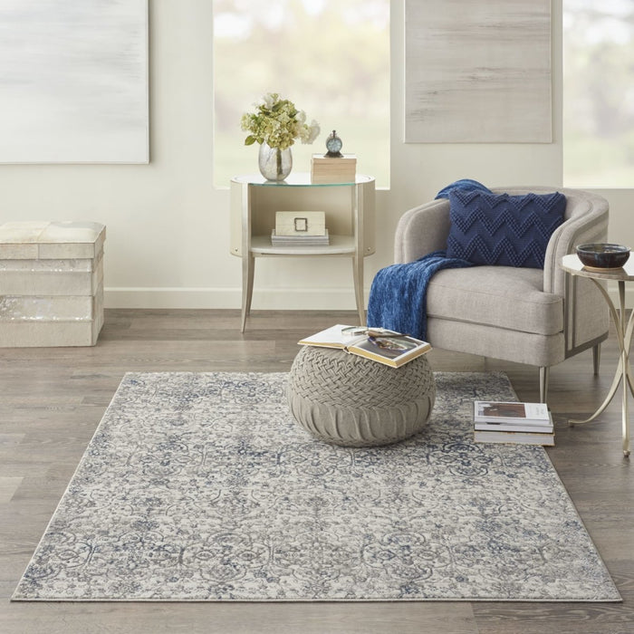 Tappeto Kathy Ireland Royal Terrace KI43 Beige / Blu