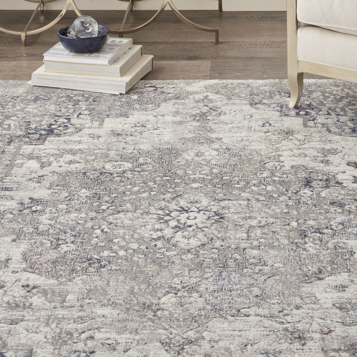 Kathy Ireland Royal Terrace KI44 Beige / Blue Rug