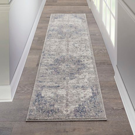 Tappeto runner Kathy Ireland Royal Terrace KI44 beige / blu