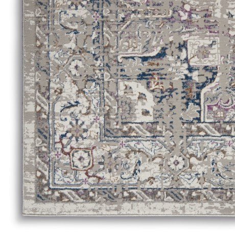 Kathy Ireland Royal Terrace KI46 Ivory / Multicolour Runner Rug