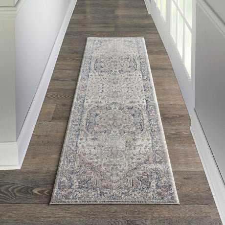Kathy Ireland Royal Terrace KI46 Ivory / Multicolour Runner Rug