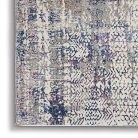 Kathy Ireland Royal Terrace KI47 Ivory / Multicolour Runner Rug