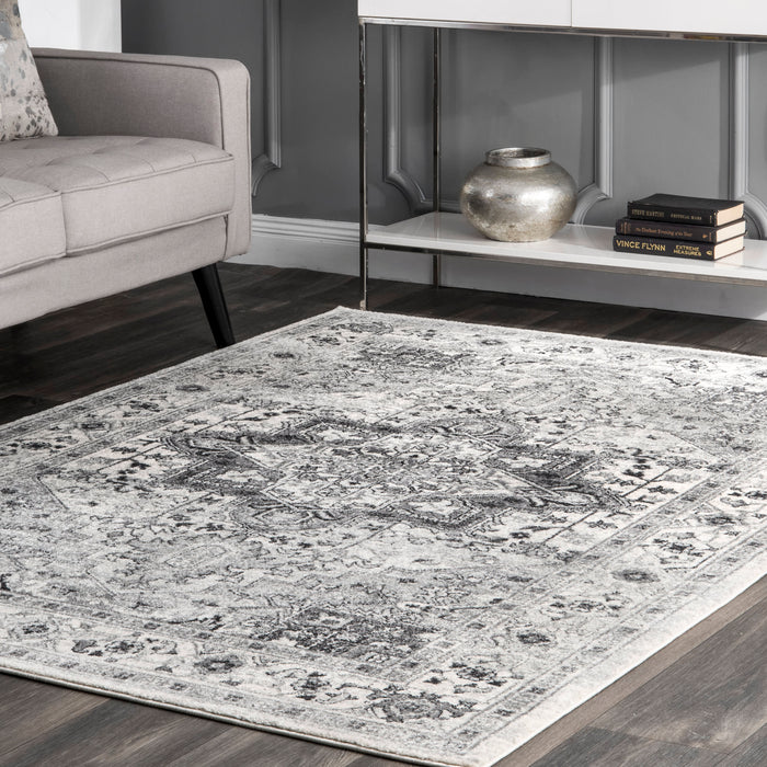 Katrina Persian Area Rug 160x230 Cm Grey