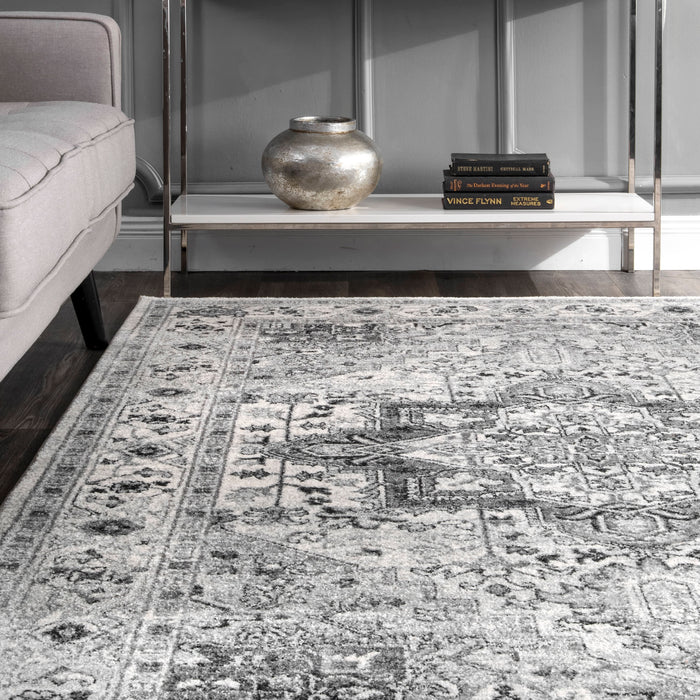 Katrina Persian Area Rug 160x230 Cm Grey