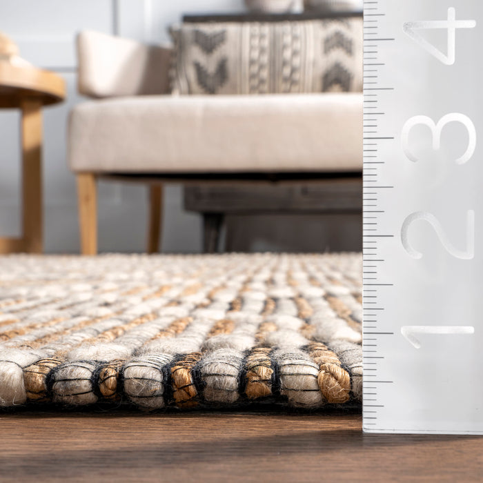 Kaya Natural Jute Honeycomb Area Rug 152 x 244 cm