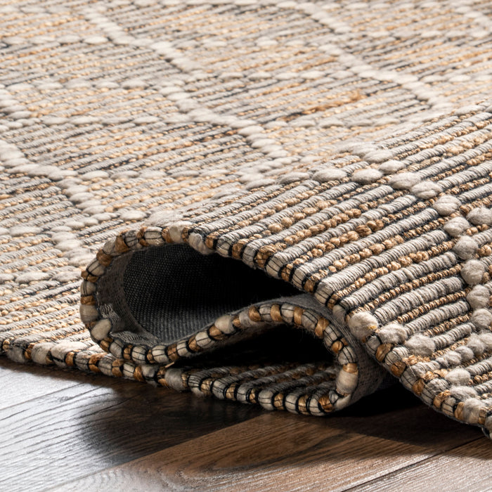 Kaya Natural Jute Honeycomb Area Rug 152 x 244 cm