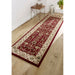 Kendra 137 R Traditional Persian Classic Floral Vine Bordered Stain-Resistant Red Rug