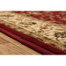 Kendra 137 R Traditional Persian Classic Floral Vine Bordered Stain-Resistant Red Rug