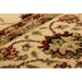 Kendra 137 W Traditional Persian Classic Floral Vine Bordered Stain-Resistant Cream Rug