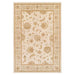 Kendra 2330 X Traditional Persian Classic Floral Vine Bordered Stain-Resistant Cream Rug