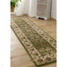 Kendra 3330 G Traditional Persian Classic Floral Vine Bordered Stain-Resistant Green/Sand/Cream Rug