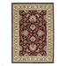 Kendra 45 M Traditional Persian Classic Floral Vine Bordered Stain-Resistant Red/Beige/Sand/Multi Rug