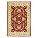 Kendra 45 M Traditional Persian Classic Floral Vine Bordered Stain-Resistant Red/Beige/Sand/Multi Rug