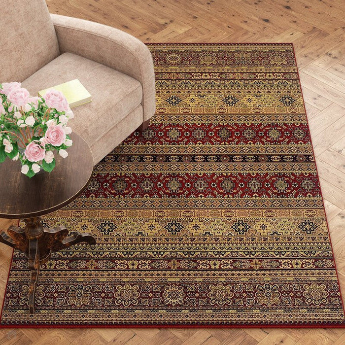 Kendra Traditional 135 R Red/Brown/Rust Rug