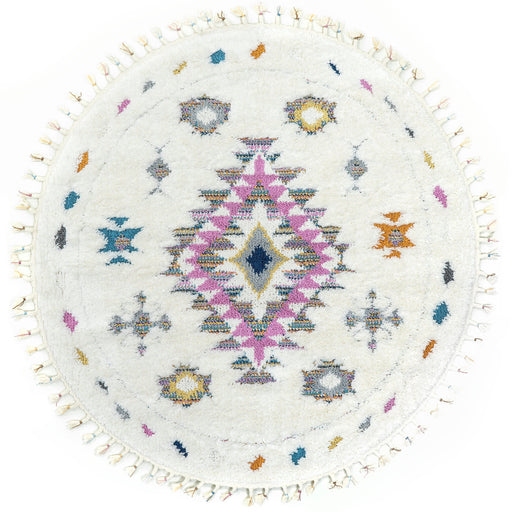 Kenzie Geometric Shag Rug 120x180 cm Off White