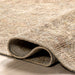 Khaki Tasseled Area Rug for Living Room 150 x 90 cm