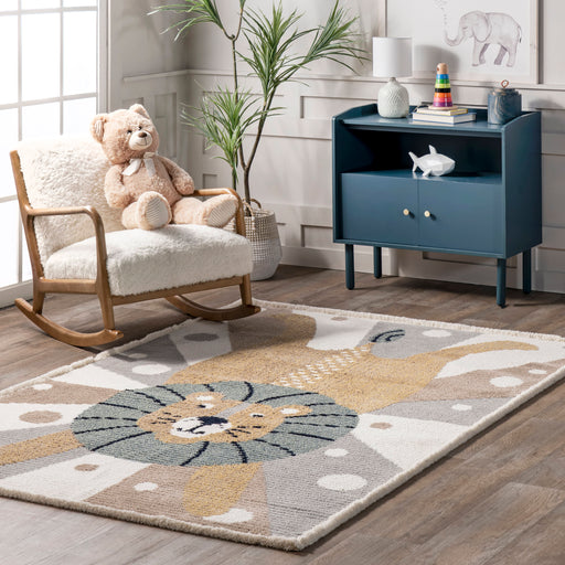 Kids Circus Lion Rug για νηπιαγωγείο και αίθουσα παιχνιδιού