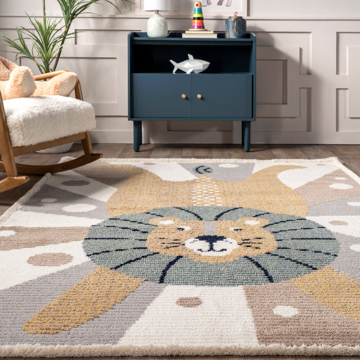 Kids Circus Lion Rug για νηπιαγωγείο και αίθουσα παιχνιδιού